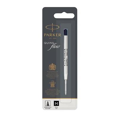 Parker QuinkFlow balpenvulling zwart medium Parker QuinkFlow balpenvulling zwart medium