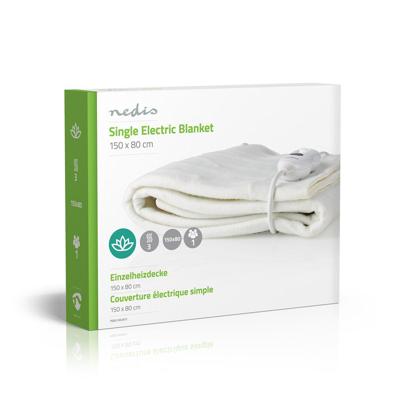 Nedis pebl110cwt1 1-persoons elektrische deken
