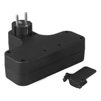 Maclean - Wandcontactdoos - Stekkerdoos - aan/uit schakelaar - type schuko - Type E, 2x2,5A, 2x16A, MCE224 E/B - thumbnail