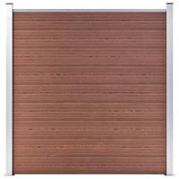 VidaXL Schutting 180x186 cm hkc bruin - thumbnail