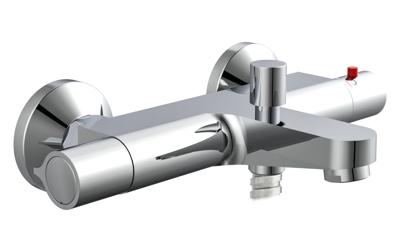 VICO thermostatische mengkraan bad, chroom ½" (Ø ca. 1,9 cm) keramisch ventiel bovenstuk uitwisselbaar thermostaat element temperatuurschaal met veiligheidsstop op 38°C ½" (Ø ca. 1,9 cm) verbi VICO thermostatische mengkraan bad, chroom ½" (Ø ca. 1,9 cm) keramisch ventiel bovenstuk uitwisselbaar thermostaat element temperatuurschaal met veiligheidsstop op 38°C ½" (Ø ca. 1,9 cm) verbi