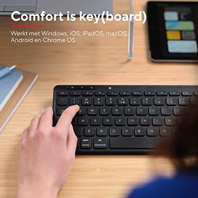 Trust Lyra Multi-Device Wireless Keyboard & Mouse Toetsenbord Zwart