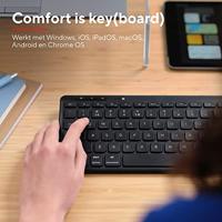 Trust Lyra Multi-Device Wireless Keyboard & Mouse Toetsenbord Zwart - thumbnail
