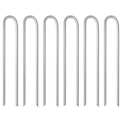 VidaXL Tentharingen 6 st u-vormig ø10 mm 37 cm gegalvaniseerd staal VidaXL Tentharingen 6 st u-vormig ø10 mm 37 cm gegalvaniseerd staal