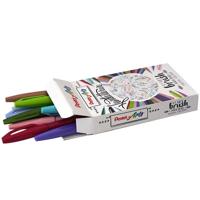 Brushpen Pentel Sign SES15C pastel assorti doos à 12 stuks - thumbnail