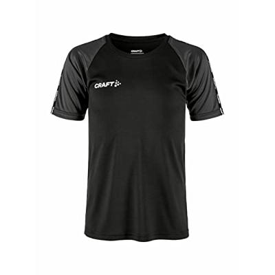 Craft 1912727 Squad 2.0 Contrast Jersey Jr - Black/Granite - 146/152