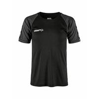 Craft 1912727 Squad 2.0 Contrast Jersey Jr - Black/Granite - 146/152 - thumbnail