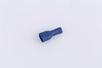 SPAHN bananenstekker flat plug-in sleeve fully insulated blue 100p - thumbnail
