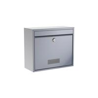 Basi 2170-0661 BK 900 Brievenbus Staal Zilver Sleutelslot - thumbnail