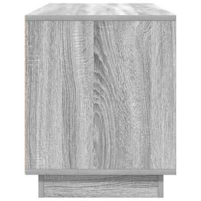 Tv-meubel met LED-verlichting 100x41x50 cm grijs sonoma eiken