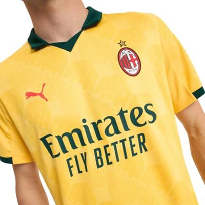 AC Milan 3rd Shirt Senior 2025/2026 - Maat M - Kleur: GeelGroen | Soccerfanshop