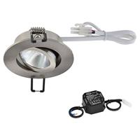 EVN PC20N61302 EVN Lichttechnik LED-inbouwlamp LED LED vast ingebouwd 6 W RVS - thumbnail