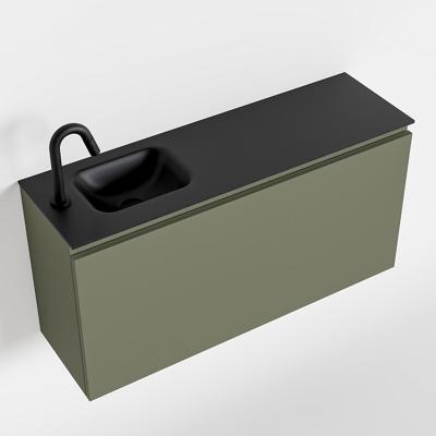 MONDIAZ OLAN 100cm toiletmeubel army. LEX wastafel urban links 1 kraangat MONDIAZ OLAN 100cm toiletmeubel army. LEX wastafel urban links 1 kraangat