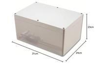 Hammond Electronics 1554VBGY Universele behuizing 240 x 160 x 120 ABS Grijs 1 stuk(s) - thumbnail