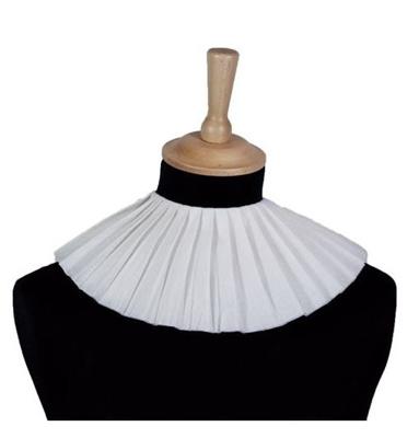 Piet kraag crêpepapier wit 3 lagen