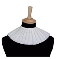 Piet kraag crêpepapier wit 3 lagen - thumbnail