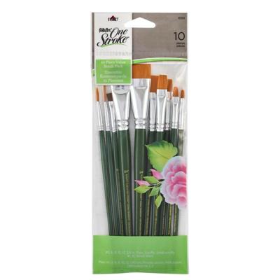 FolkArt • one stroke brush sets value pack 10x