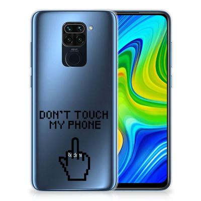 Xiaomi Redmi Note9 Silicone-hoesje Finger Don't Touch My Phone Xiaomi Redmi Note9 Silicone-hoesje Finger Don't Touch My Phone