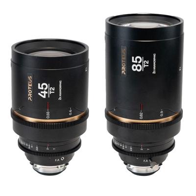 Laowa Proteus 2x Anamorphic bundel (45mm, 85mm) - Amber - Arri PL+EF