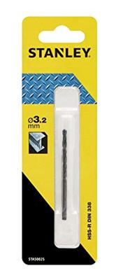 Stanley metaalboor 3,2 mm HSS-R STA50025 Stanley metaalboor 3,2 mm HSS-R STA50025