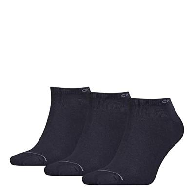 Calvin Klein Heren Sneakersokken 3-pack Navy-One Size (40-46)