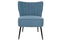 Leunstoel DKD Home Decor Blauw Metaal 55 x 64 x 72,5 cm - thumbnail