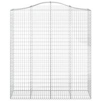 Schanskorven 11 st gewelfd 200x50x220/240 cm ijzer - thumbnail