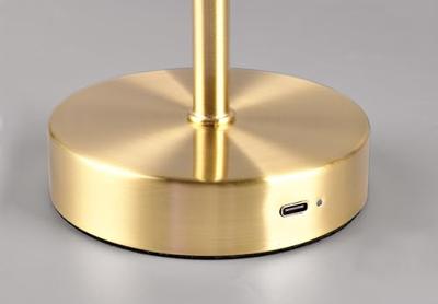 Trio Oplaadbare tafellampJeff mat goud - R59151108