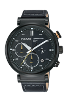 Horlogeband Pulsar PZ5071X1 / VR42-X008 / PPG045X Leder Zwart 20mm - thumbnail