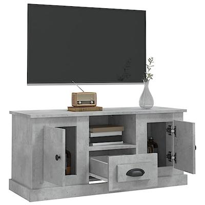 Tv-meubel 100x35,5x45 cm bewerkt hout betongrijs