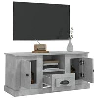 Tv-meubel 100x35,5x45 cm bewerkt hout betongrijs - thumbnail