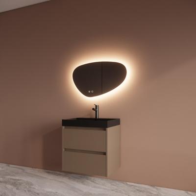 Badmeubelset BWS Riga Met Lako Wastafel Zwart 60 cm Latte Boss & Wessing