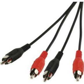 Haiqoe Audio cable 1.5m 2x RCA Male(tulp) ==> 2x RCA Male(tulp)
