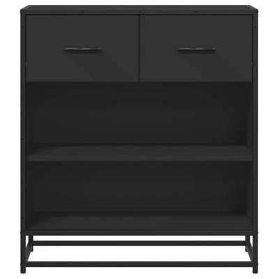Dressoir 68x35x76 cm bewerkt hout zwart