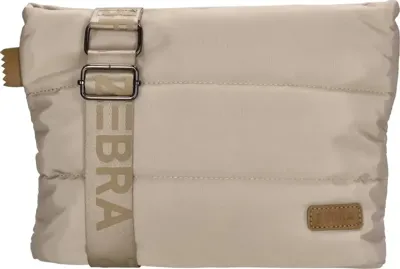 Zebra elske schoudertas lichttaupe