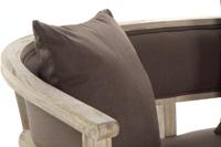 Sofa DKD Home Decor Bruin Linnen Rubberwood Traditioneel (122 x 69 x 72 cm) - thumbnail