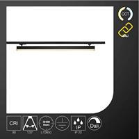 SLV SIGHT TRACK 1005397 LED-railspot 3-fasig LED vast ingebouwd 39 W Zwart - thumbnail