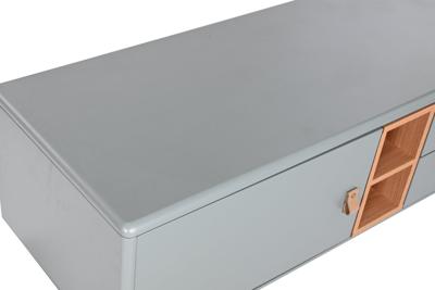 Tv-meubel Home ESPRIT Blauw Grijs Polypropyleen Hout MDF 140 x 40 x 55 cm Tv-meubel Home ESPRIT Blauw Grijs Polypropyleen Hout MDF 140 x 40 x 55 cm