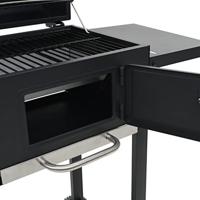 Houtskoolbarbecue met onderplank zwart - thumbnail