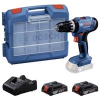 BOSCH PROFESSIONAL Accu-klopboormachine - GSB 18V-25 - 2 x GBA 2.0Ah accu's + GAL 18V-20 lader + 63 accessoires - thumbnail