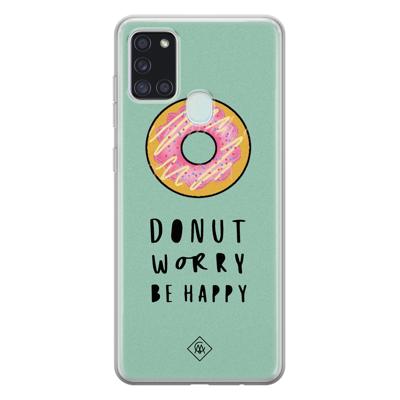 Samsung Galaxy A21s siliconen hoesje - Donut worry