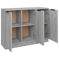 Dressoir 90,5x30x70 cm bewerkt hout grijs sonoma eikenkleurig - thumbnail
