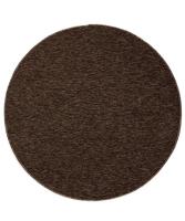 Tapeso Rond vloerkleed Lush - bruin - 100 cm rond - thumbnail