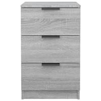 Nachtkastje 40x36x65 cm grijs sonoma eikenkleurig - thumbnail