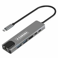 Caruba 6-in-1 USB-C Hub met Ethernet - thumbnail