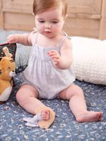 Geborduurd babypakje hemelsblauw - thumbnail