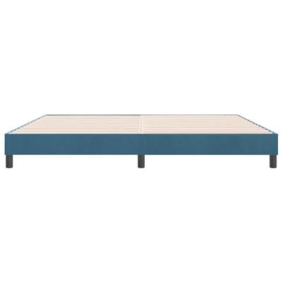 Boxspringbed zonder matras 180x220 cm fluweel donkerblauw