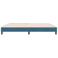 Boxspringbed zonder matras 180x220 cm fluweel donkerblauw - thumbnail