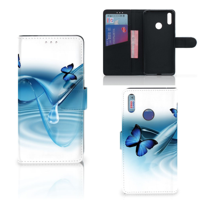 Huawei Y7 (2019) | Telefoonhoesje | Met pasjeshouder | Vlinders - thumbnail