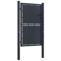 Tuinpoort staal 100x125 cm antraciet - thumbnail